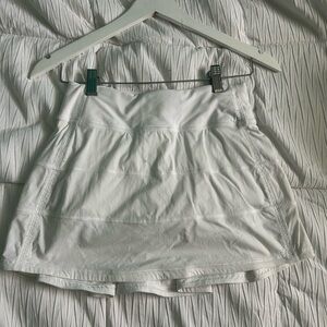 lululemon athletica White Performance Skort with Inner Liner